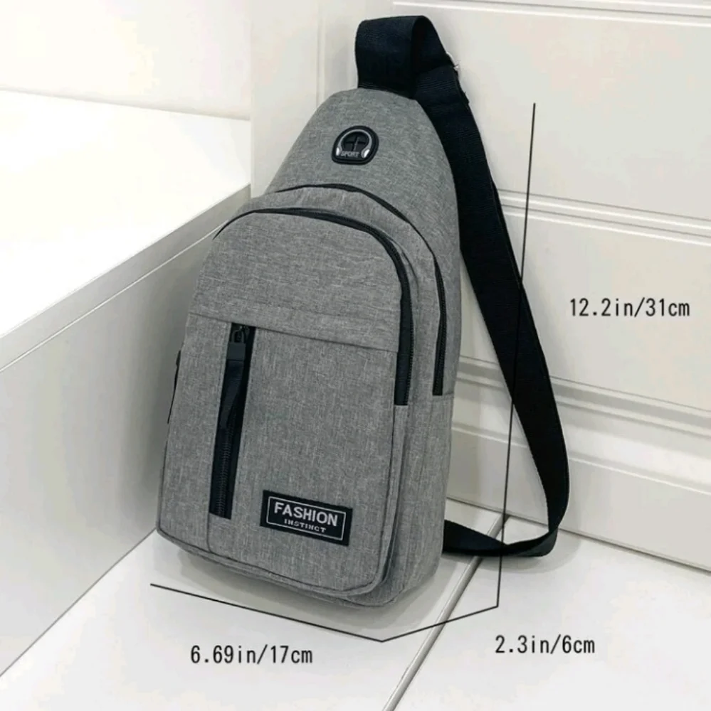 1pc Messenger Bag Men's Oxford Bag Sling Purse Multi-Functional Sports Leisu